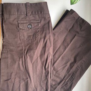 Brown Signature Slacks Sz 0P